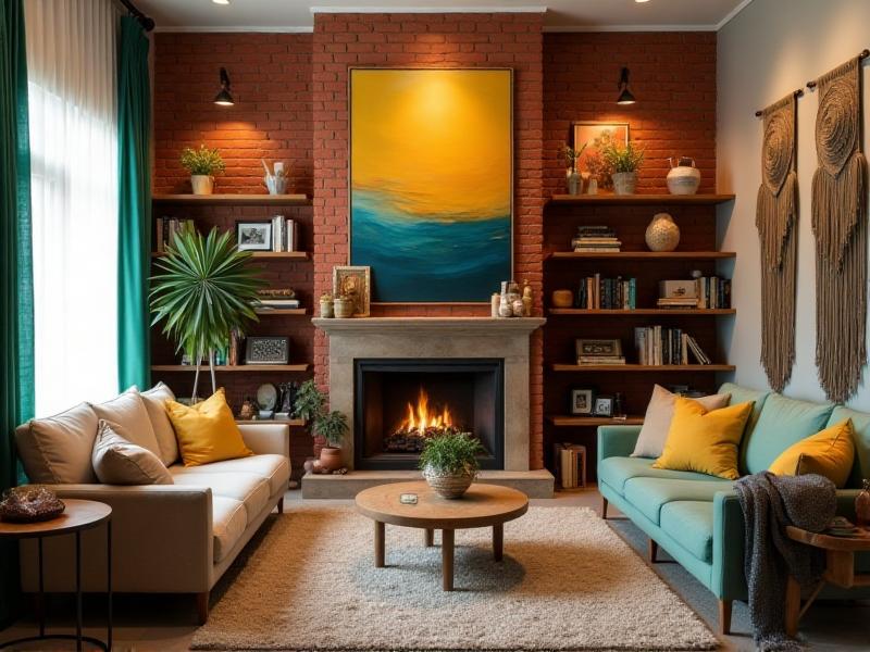 A personalized living room that reflects the homeowner's unique style and needs, featuring bold colors, meaningful decor, and a layout that supports their goals and well-being. The space feels authentic and aligned with the principles of Feng Shui, creating a harmonious and nurturing environment.